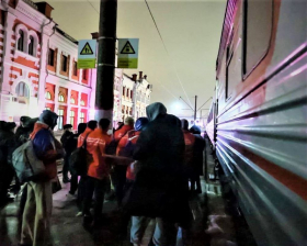 В Подмосковье встретили поезд с беженцами из Донбасса