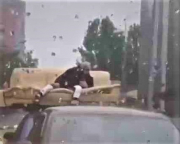 Проезд на диване по Щёлкову сняли на видео