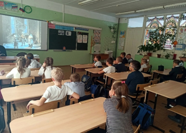 «Сказку о потерянном времени» обсудили с третьеклассниками Выкопанской школы